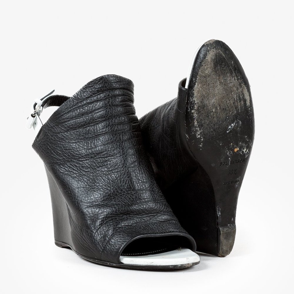 Balenciaga Veau Papier Wedge Sandal